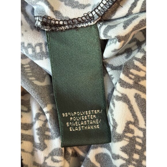 Lauren Ralph Lauren Women’s 8 Paisley Twist Front Maxi Dress Black Vacation - Picture 7 of 10